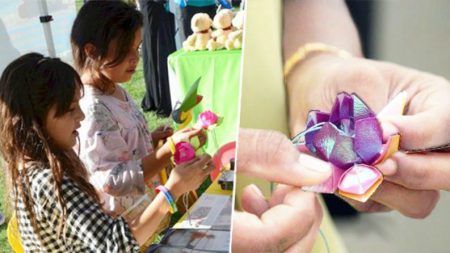 Origâmi de flores de lótus estão florescendo em todo o mundo para espalhar mensagem de esperança