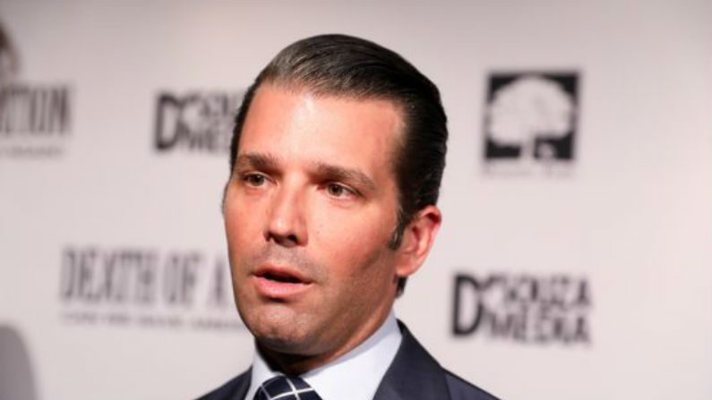 Donald Trump Jr. na estréia de "Death of a Nation" em Washington, em 1 de agosto de 2018 (Samira Bouaou / The Epoch Times)