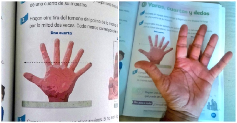 “Erro de dedo” em livro escolar mexicano viraliza nas redes sociais