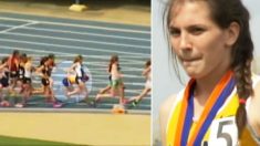 Adolescente diagnosticada com esclerose múltipla continua correndo em provas de atletismo