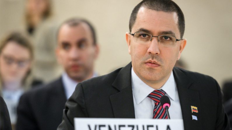 Chanceler da Venezuela, Jorge Arreaza (Fabrice Coffini/AFP/Getty Images)