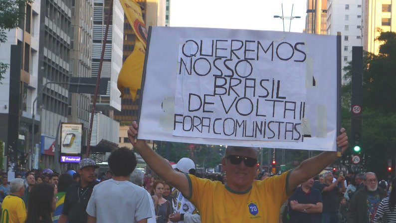 Manifestação contra o PT na Av. Paulista, dia 21 de outubro de 2018 (PRC)