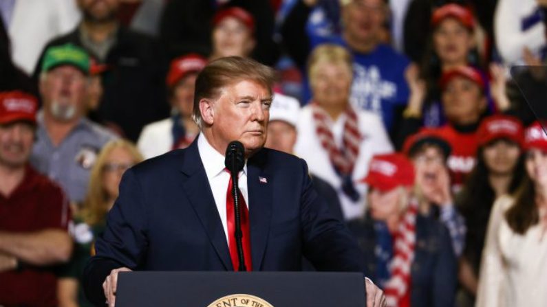 Presidente Donald Trump participa de evento em El Paso, Texas, em 11 de fevereiro de 2019 (Charlotte Cuthbertson/Epoch Times)