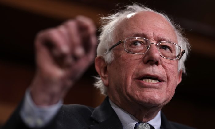 Sen. Bernie Sanders no Capitólio dos EUA em 30 de janeiro de 2019 (Win McNamee / Getty Images)