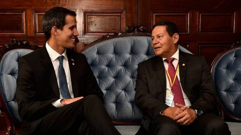 Para Mourão, a visita de Juan Guaidó gera efeitos positivos no cenário venezuelano (Gabriel Cruz / VPR)