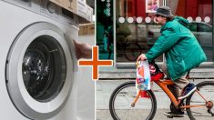 Inovadora bicicleta ergométrica que lava roupas é inventada na China