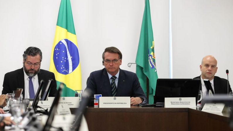 Videoconferência dos líderes do G20 (© Marcos Corrêa/PR)