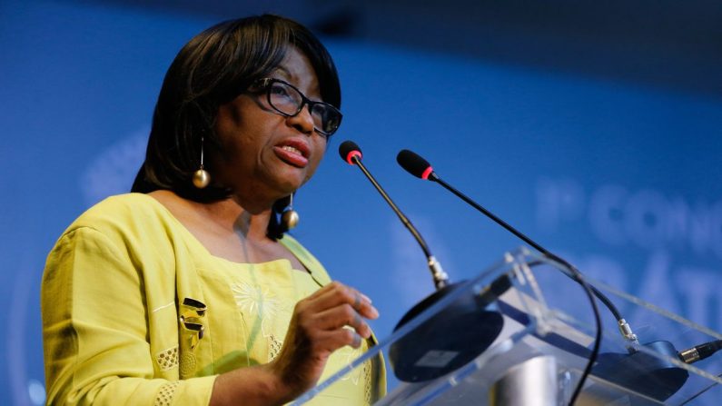 A diretora da Organização Pan-Americana da Saúde (OPAS), Carissa Etienne, durante abertura do 1º Congresso Internacional de Práticas Integrativas e Saúde Pública, no Riocentro (Tânia Rêgo/Agência Brasil)