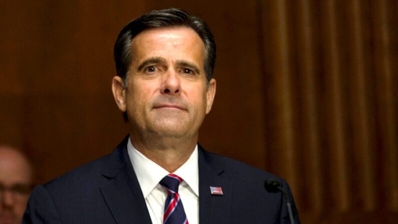 O candidato, John L. Ratcliffe, se apresenta durante uma audiência de nomeação do Comitê de Inteligência do Senado no Dirksen Senate Office Building em Capitol Hill em Washington em 5 de maio de 2020 (Gabriella Demczuk-Pool / Getty Images)
