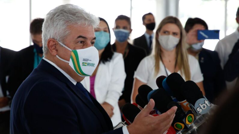 (Brasília - DF, 26/03/2021) Palavras do Ministro da Ciência, Tecnologia e Inovação, Marcos Pontes.
Foto: Anderson Riedel/PR