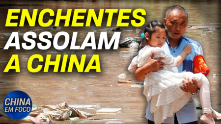 Moradores locais dizem que as autoridades de uma cidade chinesa liberaram as águas de reservatórios próximos sem aviso.