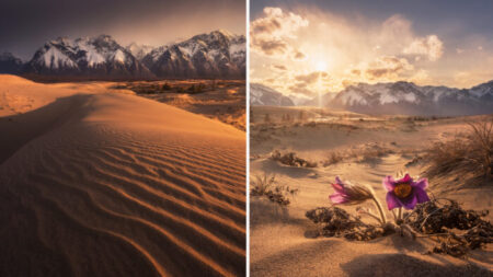 Fotografias surreais de deserto siberiano delimitado por montanhas, lagos e florestas cobertas de gelo