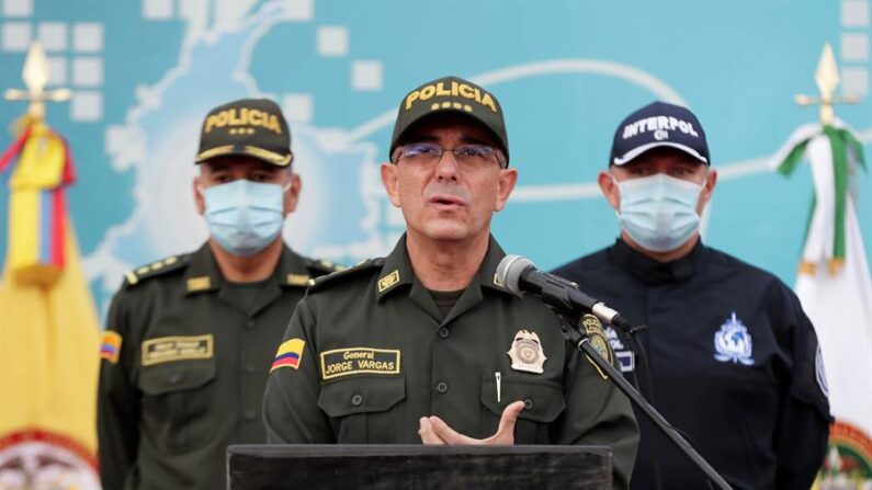 O diretor da Polícia da Colômbia, General Jorge Luis Vargas, em uma fotografia de arquivo (EFE / Carlos Ortega)