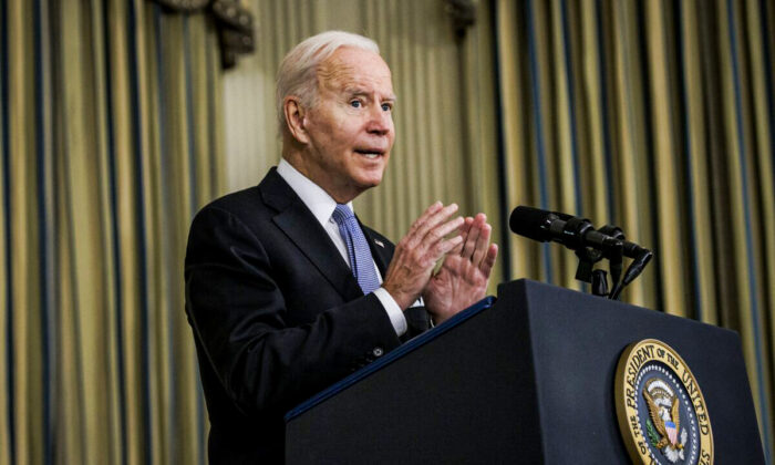 Presidente Joe Biden fala durante uma coletiva de imprensa na Casa Branca, em Washington, em 6 de novembro de 2021 (Samuel Corum / Getty Images)