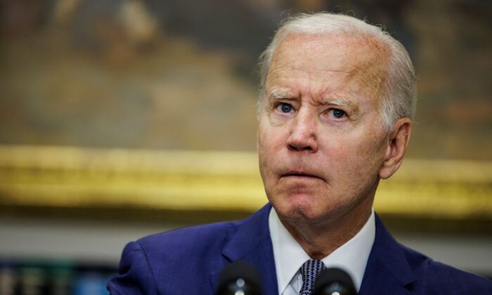 Presidente Joe Biden na Casa Branca em Washington em 8 de julho de 2022 (Samuel Corum/AFP via Getty Images)