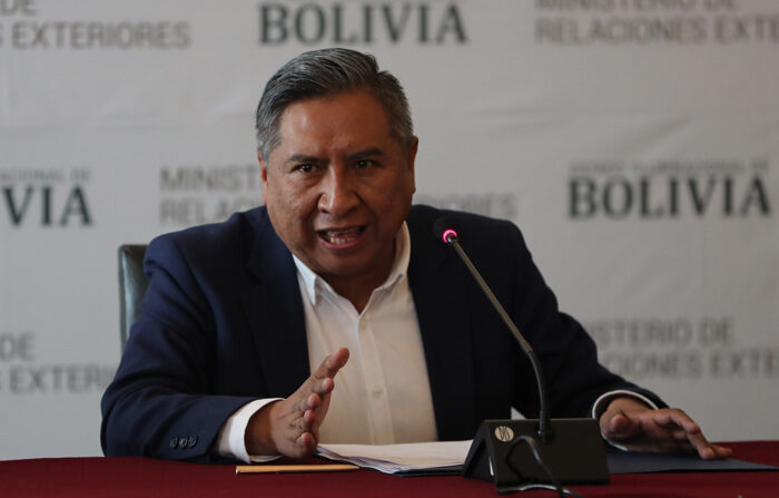 O chanceler boliviano, Rogelio Mayta, em foto de arquivo (EFE/Martín Alipaz)