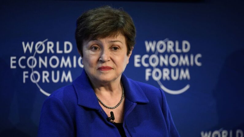 International Monetary Fund (IMF) managing director Kristalina Georgieva takes part in the World Economic Forum (WEF) annual meeting in Davos on May 23, 2022. (Photo by Fabrice COFFRINI / AFP) (Photo by FABRICE COFFRINI/AFP via Getty Images)