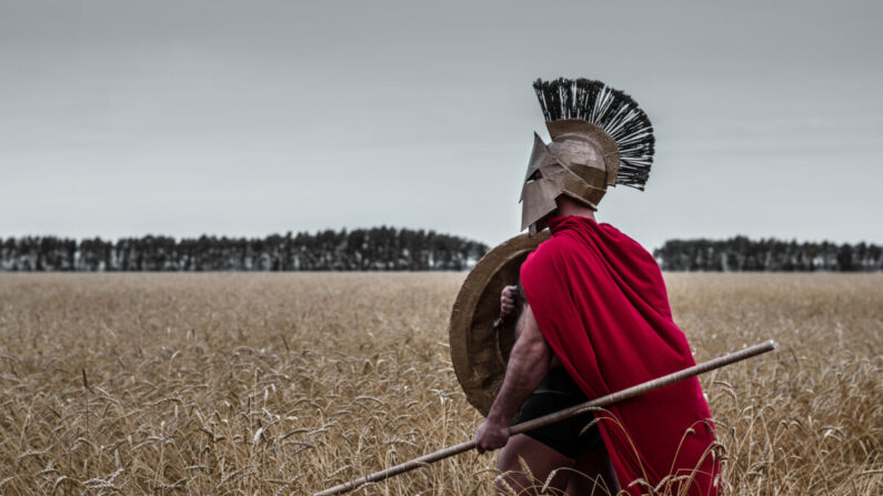 Na antiga Esparta, as mães enfatizavam a luta honrosa exortando seus filhos a voltarem com seu escudo ou sobre ele (n_defender/Shutterstock)