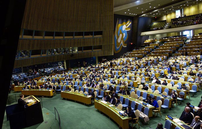 Fotografia de arquivo em que o secretário de Relações Exteriores de Cuba, Bruno Rodríguez, foi registrado falando perante a Assembleia da ONU em Nova Iorque (EFE/Eduardo Muñoz)