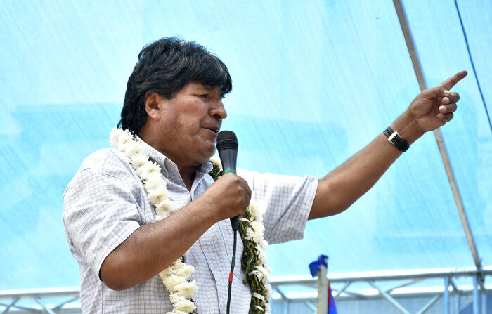 Foto de arquivo do ex-presidente boliviano Evo Morales (EFE/Jorge Ábrego)