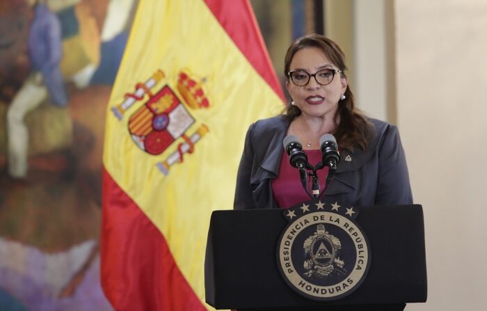 Foto de arquivo da presidente hondurenha, Xiomara Castro  (EFE / Bem-vindo Velasco)