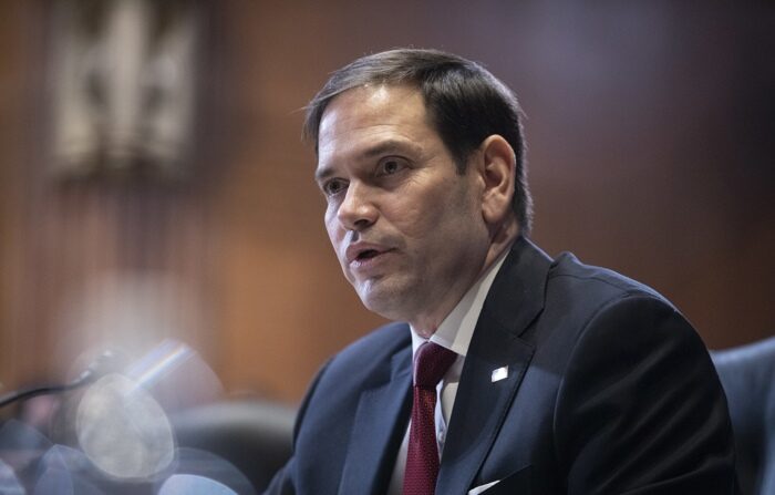 Fotografia de arquivo do registro do senador republicano pelo estado da Flórida Marco Rubio, em Washington DC (EE.UU.) (EFE/Anna Rose Layden/Pool)