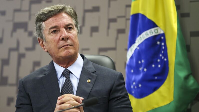 Fernando Collor, durante audiência pública na Comissão de Relações Exteriores e Defesa Nacional, do Senado, para debater questões ligadas à soberania nacional e aos projetos estratégicos do Exército do Brasil. (Marcelo Camargo/Agência Brasil)