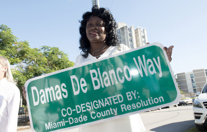 Imagem de arquivo da presidente das Damas de Branco, Berta Soler Fernández (EFE/Giorgio VIera)