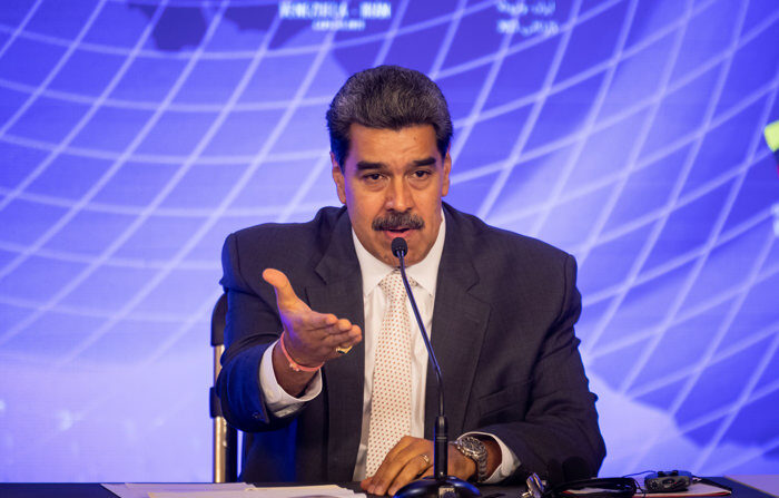 Foto de arquivo do ditador venezuelano, Nicolás Maduro. (EFE/Rayner Pena)