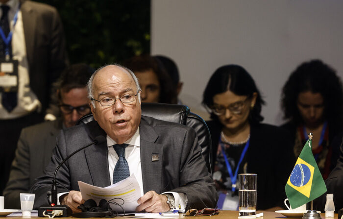 O ministro das Relações Exteriores do Brasil, Mauro Vieira, em uma foto de arquivo. (EFE/Antonio Lacerda)