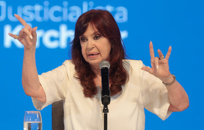 Foto de arquivo da ex-vice-presidente da Argentina, Cristina Fernández (EFE/ Juan Ignacio Roncoroni)