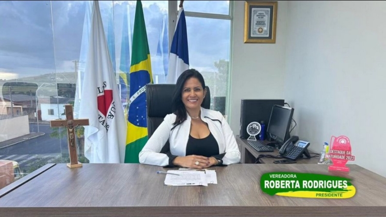 Vereadora e atual presidente da Câmara de Ibiá, Roberta Rodrigues (Reprodução Redes Sociais / Instagram)