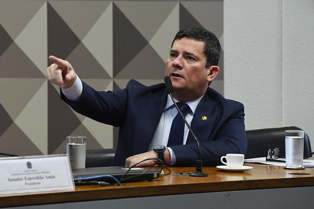 Senador Sergio Moro (União-PR) - em pronunciamento (Foto: Roque de Sá/Agência Senado)