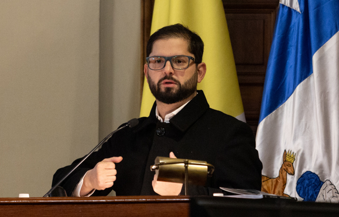 O presidente chileno Gabriel Boric, em uma foto de arquivo. (EFE/Ailen Díaz)