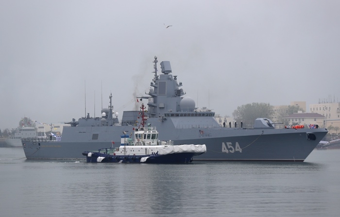 Foto de arquivo da fragata russa Admiral Gorshkov (454) (EFE/WU HONG)