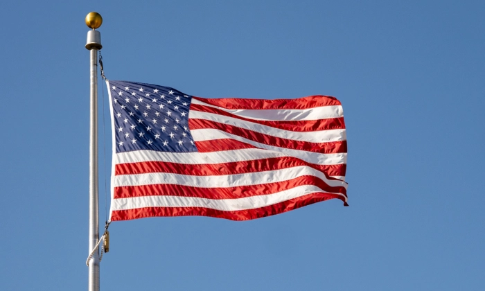 A bandeira dos EUA em Otisville, NY, em 30 de julho de 2023. (Samira Bouaou/The Epoch Times)
