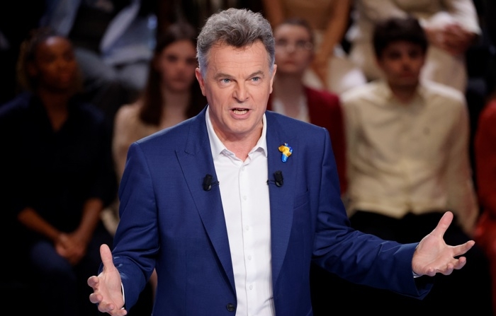 Foto de arquivo do líder do Partido Comunista Francês, Fabien Roussel (EFE/EPA/LUDOVIC MARIN / POOL MAXPPP[MAXPPP])