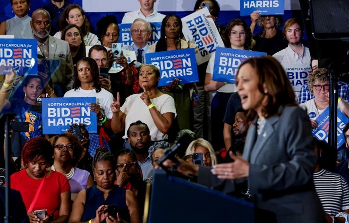 Foto de arquivo de Kamala Harris (EFE/EPA/ERIK S. LESSER)