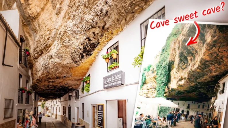 Setenil de las Bodegas, Espanha. (Ilustração de The Epoch Times, Shutterstock)
