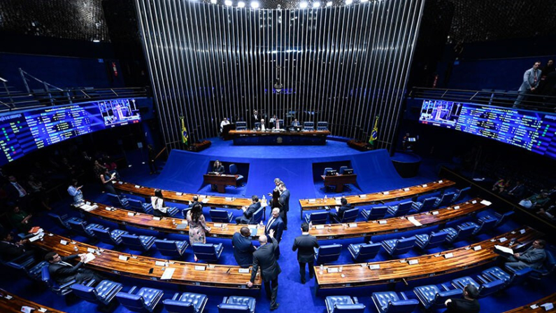 O Plenário do Senado durante a sessão de votações (Foto: Edilson Rodrigues/Agência Senado)