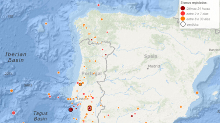 Terremoto de magnitude 5,3 atinge a costa sul de Portugal