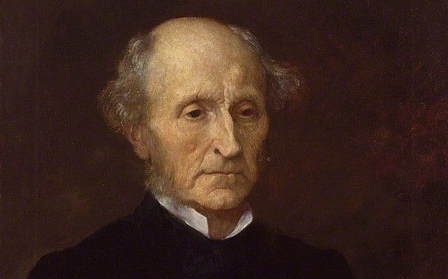 Uma réplica em óleo sobre tela de 1873 de um retrato de John Stuart Mill encomendado a G.F. Watts por Sir Charles Dikes (George Frederic Watts/National Portrait Gallery via Wikimedia Commons/Public Domain)
