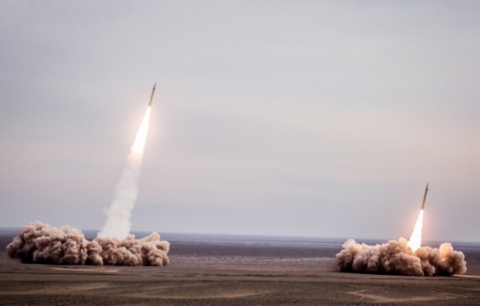 Foto de arquivo. Manobras militares de lançamento de mísseis no Irã (EFE/EPA/HOSEPAHNEWS / IRGC HANDOUT)