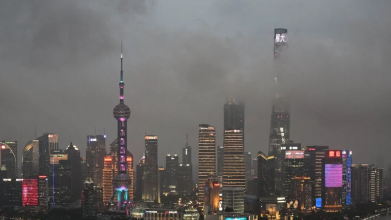 O distrito financeiro de Lujiazui em Xangai, China, em 5 de junho de 2024. Hector Retamal/AFP via Getty Images