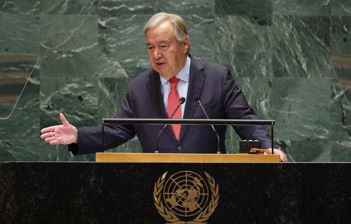 Imagem de arquivo do secretário-geral da ONU, António Guterres (EFE/EPA/JUSTIN LANE)