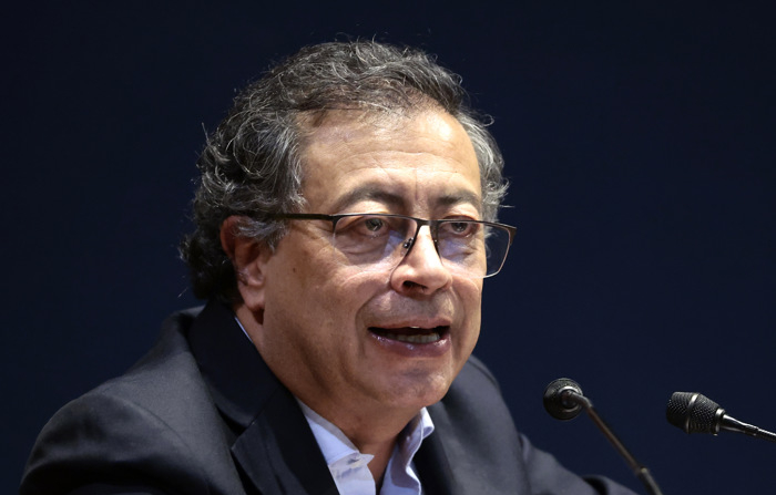 Foto de arquivo do presidente colombiano Gustavo Petro (EFE/ José Méndez)