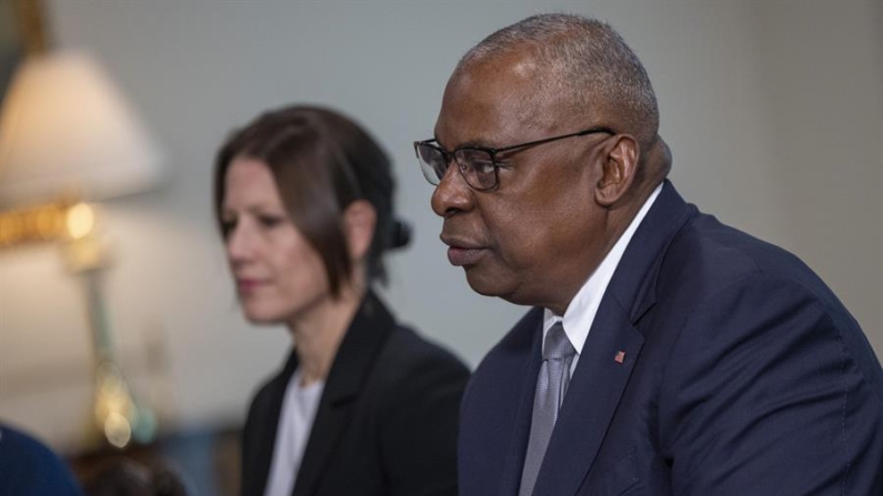 Foto de arquivo do secretário de Defesa dos EUA, Lloyd Austin, durante uma reunião diplomática no Pentágono em Arlington, Virgínia, EUA, em 15 de outubro de 2024 (EFE/EPA/Shawn Thew)