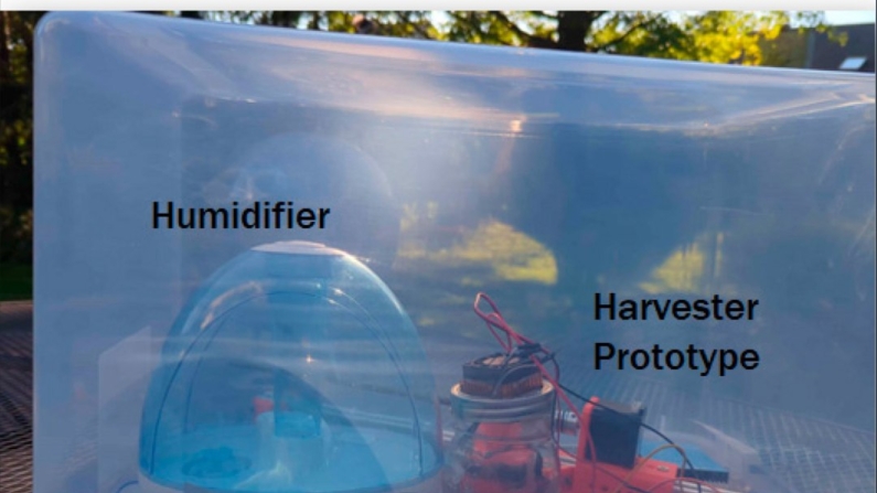 Protótipo em operação em uma atmosfera isolada para aferição de sua eficiência.
(Imagem: John LaRocco et al. 2024 10.3390/technologies12100178)