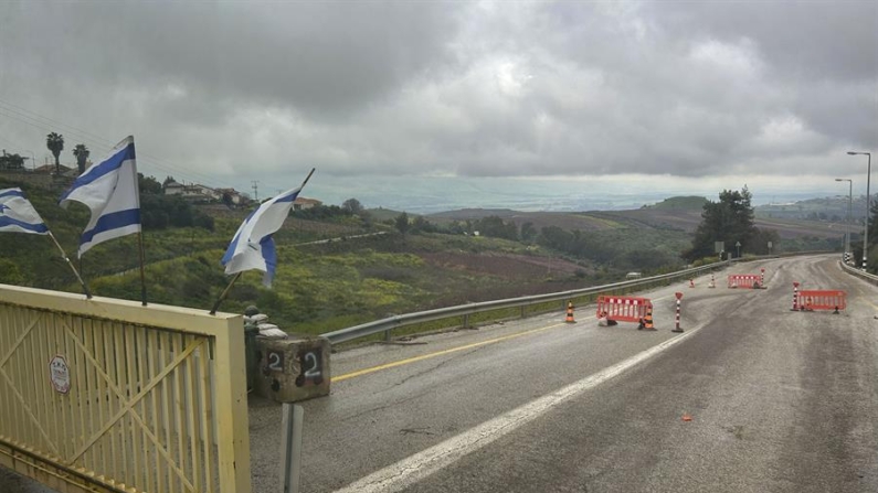 Vista de Metula, um vilarejo israelense a 150 metros da fronteira com o Líbano (EFE/ Núria Garrido Gómez)