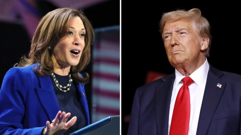 O ex-presidente Trump e a vice-presidente Kamala Harris fazem um esforço final antes do Dia da Eleição. (Getty Images via NTD)